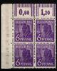 Alliierte Besetzung Alliierte Besetzung 944W OR postfrisch 4er Block vom Eckrand MiNr. 944W OR postfrisch 4er Block vom Eckrand -