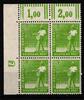 Alliierte Besetzung Alliierte Besetzung 946W OR, DZ 7 postfrisch 4er Block vom Eckrand MiNr. 946W OR, DZ 7 postfrisch 4er Block vom Eckrand -