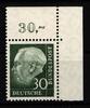   BRD Bund BRD Bund 259y postfrisch als Eckrand MiNr. 259y postfrisch als Eckrand 