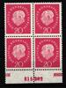   BRD Bund BRD Bund 184v HAN 815202 postfrisch als 4er Einheit MiNr. 184v HAN 815202 postfrisch als 4er Einheit 