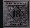 Württemberg Württemberg 5 I mit Falz mit Fotoattest Heinrich BPP MiNr. 5 I mit Falz mit Fotoattest Heinrich BPP -