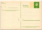 BRD P 45 I als Ganzsache ungebraucht, Frage- und Antwortteil -