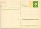 BRD P 45 I als Ganzsache ungebraucht, Frage- und Antwortteil -