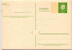 BRD P 45 I als Ganzsache ungebraucht, Frage- und Antwortteil -