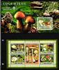 Sao Tome e Principe Sao Tome e Principe 3004-3007 und Block 589 postfrisch Kleinbogen / Pilze MiNr. 3004-3007 und Block 589 postfrisch Kleinbogen / -