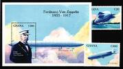 Ghana Ghana 1779 und 1780 und Block 214 postfrisch Zeppelin MiNr. 1779 und 1780 und Block 214 postfrisch Zeppelin -