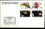 Sao Tome e Principe Sao Tome e Principe 575-578 gestempelt als FDC / Raumfahrt MiNr. 575-578 gestempelt als FDC / Raumfahrt -