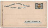 Schweden Lokalpost auf Brief Stockholm 4 Öre