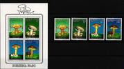 Burkina Faso 1231-1234 und Block 134 postfrisch Pilze MiNr. 1231-1234 und Block 134 postfrisch Pilze