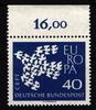 BRD 368 xv postfrisch Oberrand mit geriffelter Gummierung MiNr. 368 xv postfrisch Oberrand mit geriffelter Gummierung