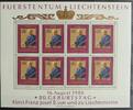 Liechtenstein Liechtenstein 903 postfrisch als Kleinbogen MiNr. 903 postfrisch als Kleinbogen -