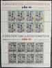 Liechtenstein Liechtenstein 1297-1298 gestempelt als Kleinbögen, Ersttagsstempel MiNr. 1297-1298 gestempelt als Kleinbögen, Ersttagsstempel -