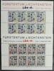 Liechtenstein Liechtenstein 1297-1298 postfrisch als Kleinbögen MiNr. 1297-1298 postfrisch als Kleinbögen -