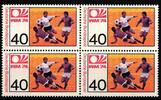 Bundesrepublik Deutschland Bundesrepublik Deutschland 812 postfrisch Viererblock / Fußball WM 1974 MiNr. 812 postfrisch Viererblock / Fußball WM 1974 -