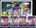 Mauretanien Mauretanien 982-985 II und Block 73 II postfrisch Olympische Spiele MiNr. 982-985 II und Block 73 II postfrisch Olympische Spiel -