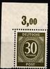 Alliierte Besetzung Alliierte Besetzung 928 a P OR ndgz postfrisch vom Eckrand MiNr. 928 a P OR ndgz postfrisch vom Eckrand -