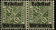 Württemberg Dienst Württemberg Dienst 260 postfrisch waagerechtes Paar MiNr. 260 postfrisch waagerechtes Paar -