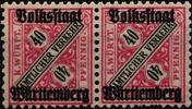 Württemberg Dienst Württemberg Dienst 260 postfrisch waagerechtes Paar MiNr. 260 postfrisch waagerechtes Paar -