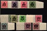 Württemberg Dienst Württemberg Dienst 159-170 postfrisch vom Seitenrand, im Rand Falz MiNr. 159-170 postfrisch vom Seitenrand, im Rand Falz -