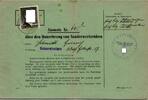 Deutsches Reich 799 Dauerbezugsausweis Postwertzeichen -