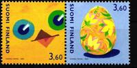 Finnland 1560-1561 postfrisch Paar Ostern Küken Osterei MiNr. 1560-1561 postfrisch Paar Ostern Küken Osterei