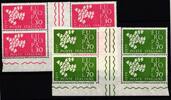 Italien Italien 1113-1114 ZW Unterrand postfrisch CEPT, als Viererblöcke MiNr. 1113-1114 ZW Unterrand postfrisch CEPT, als Viererblöcke -