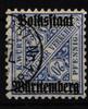 Württemberg Dienstmarken Württemberg Dienstmarken 264 d gestempelt Gefälligkeit, gepr. Infla MiNr. 264 d gestempelt Gefälligkeit, gepr. Infla -