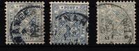 Württemberg Dienstmarken Württemberg Dienstmarken 231 a, aa, b gestempelt gepr. Infla, Winkler BPP MiNr. 231 a, aa, b gestempelt gepr. Infla, Winkler BPP -