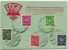 Alliierte Besetzung 930 u.a. auf Postkarte FDGB -