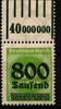 Deutsches Reich Deutsches Reich 308 W OR postfrisch - 1/5/1 MiNr. 308 W OR postfrisch - 1/5/1 -