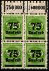 Deutsches Reich Deutsches Reich 287 a W OR postfrisch -1/5/1, 4er Block MiNr. 287 a W OR postfrisch -1/5/1, 4er Block -