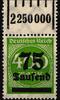 Deutsches Reich Deutsches Reich 287 a W OR postfrisch -1/5/1 MiNr. 287 a W OR postfrisch -1/5/1 -