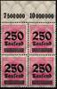 Deutsches Reich Deutsches Reich 295 P OR postfrisch 4er Block MiNr. 295 P OR postfrisch 4er Block -
