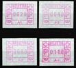   Schweiz Automatenmarken Schweiz Automatenmarken A 1-4 postfrisch MiNr. A 1-4 postfrisch 