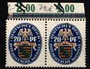 Deutsches Reich Deutsches Reich 377 postfrisch waagerechtes Paar vom Oberrand, signiert MiNr. 377 postfrisch waagerechtes Paar vom Oberrand, sig -