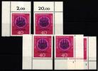 BRD BRD 751 postfrisch Ecke 1-4, FN 1-2 MiNr. 751 postfrisch Ecke 1-4, FN 1-2 -