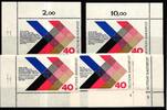 BRD BRD 753 postfrisch Ecke 1-4, FN 1-2 MiNr. 753 postfrisch Ecke 1-4, FN 1-2 -