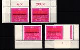 BRD BRD 741 postfrisch Ecke 1-4, FN 1-2 MiNr. 741 postfrisch Ecke 1-4, FN 1-2 -