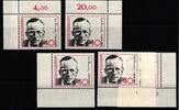 BRD BRD 738 postfrisch Ecke 1-4, FN 1-2 MiNr. 738 postfrisch Ecke 1-4, FN 1-2 -