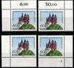 BRD BRD 1250 postfrisch Ecke 1-4, FN nicht komplett MiNr. 1250 postfrisch Ecke 1-4, FN nicht komplett -
