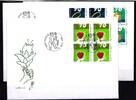 Liechtenstein Liechtenstein 1200-1202 gestempelt 4er Blöcke als FDC MiNr. 1200-1202 gestempelt 4er Blöcke als FDC -