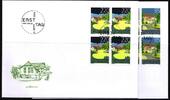 Liechtenstein Liechtenstein 1387-1388 gestempelt 4er Blöcke als FDC MiNr. 1387-1388 gestempelt 4er Blöcke als FDC -