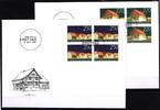 Liechtenstein Liechtenstein 1355-1356 gestempelt 4er Blöcke als FDC MiNr. 1355-1356 gestempelt 4er Blöcke als FDC -