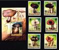 Guinea Guinea 1019-1024 , Block 128 A postfrisch Pilze MiNr. 1019-1024 , Block 128 A postfrisch Pilze -