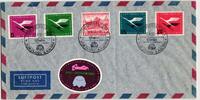 BRD Bund 205-208 auf Brief ungelaufen mit Sonderstempel -