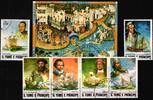 Sao Tome e Principe Sao Tome e Principe 786-791 und Block 99 gestempelt Viererstreifen MiNr. 786-791 und Block 99 gestempelt Viererstreifen -