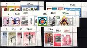 Berlin Berlin 591-613 postfrisch vom Eckrand, 1979 ohne Dauerserien MiNr. 591-613 postfrisch vom Eckrand, 1979 ohne Dauerserien -