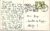 Deutsches Reich 611 auf Postkarte Olympisches Feuer -
