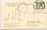 Deutsches Reich 611 auf Postkarte Sommer-Olympiade -