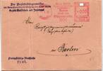 Deutsches Reich auf Brief Freistempel Olympia -